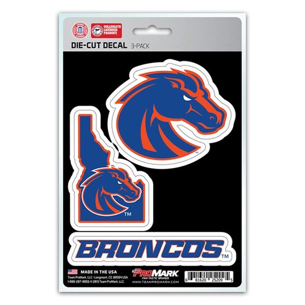 Promark Pro Mark DST3U009 Boise State Decal - Pack of 3 DST3U009